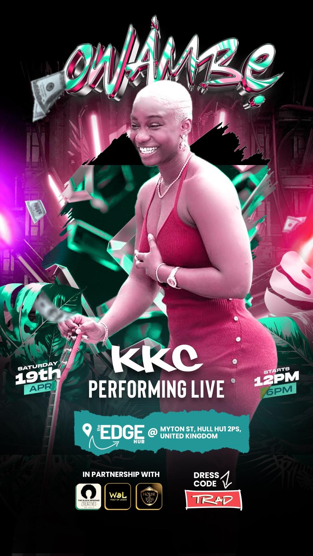 KKC live performance poster.